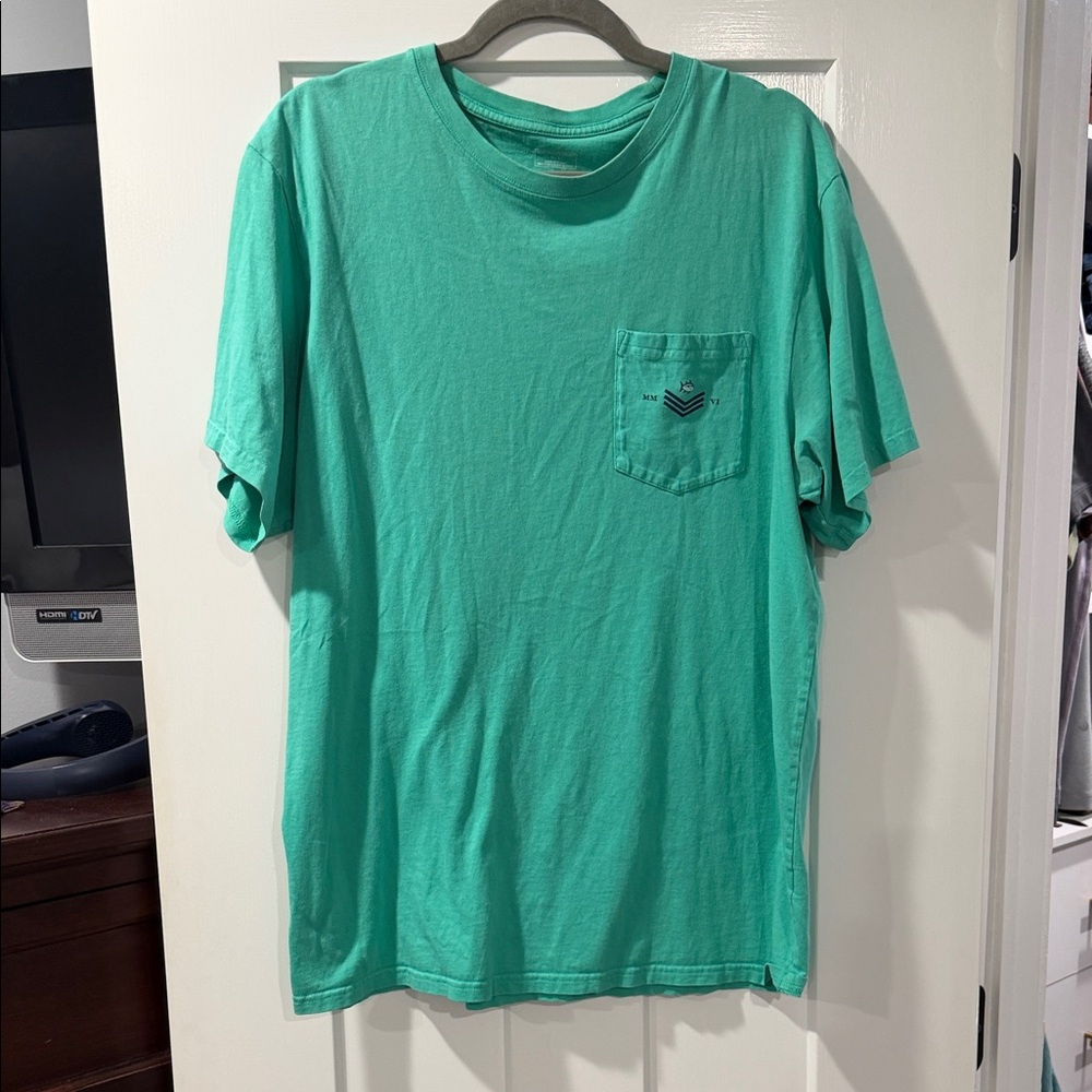 Southern Tide Short-Sleeve Pocket Tee in Seafoam